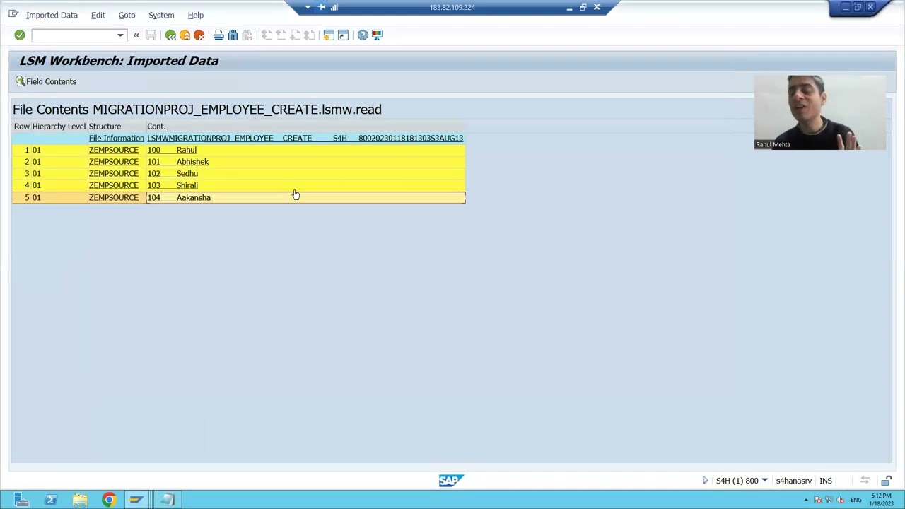 28 - Cross Applications - Data Migration Using Business Object Method of LSMW Part4