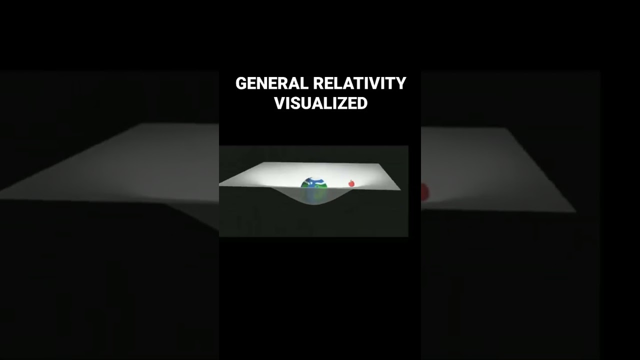 general relativity visualized #ScienceVideos#ScienceExplained#ScienceEducation#ScienceLovers