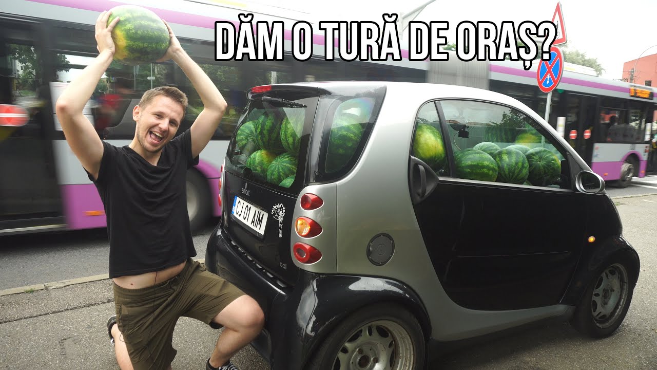 Câte lubenițe încap într-un Smart?