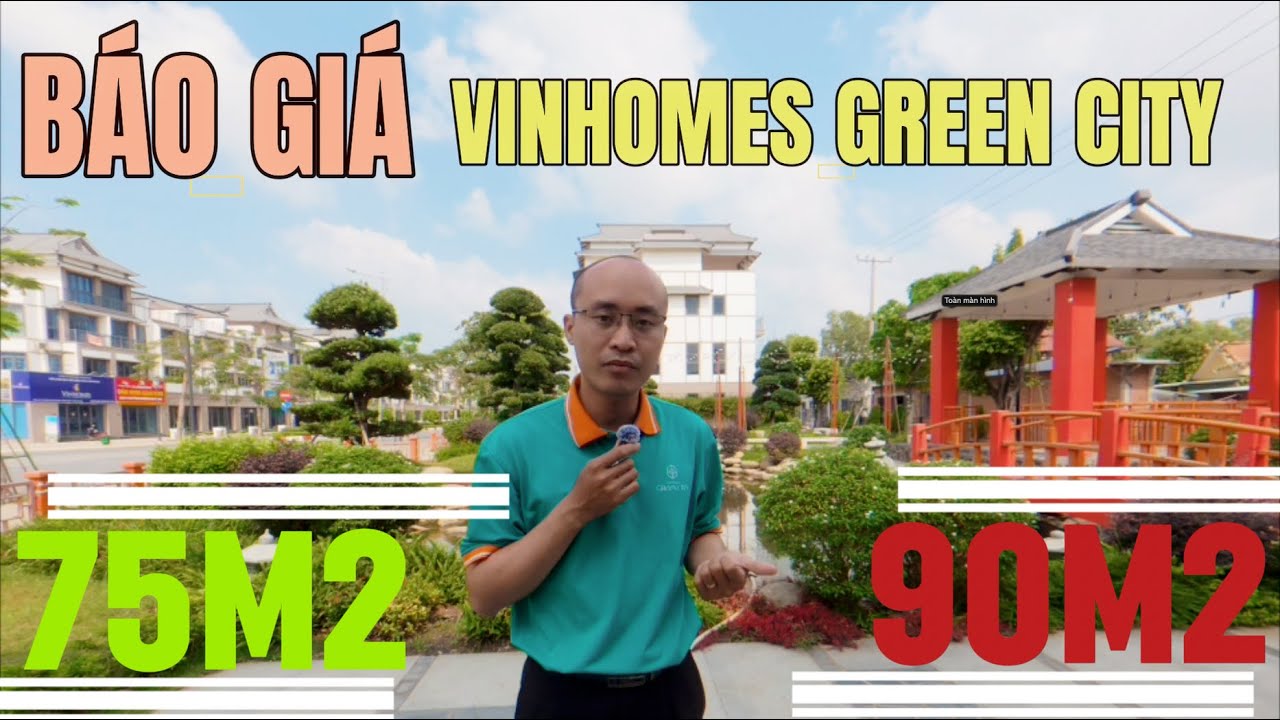 Vinhomes Green City Hậu Nghĩa| Báo giá diện tích 75m2 và 90m2 | Senhomes