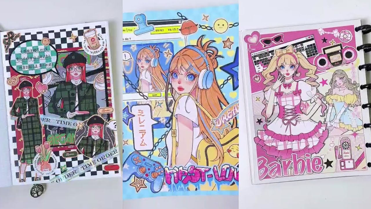 ✨ASMR Kawaii Sticker Journal💚EP.1
