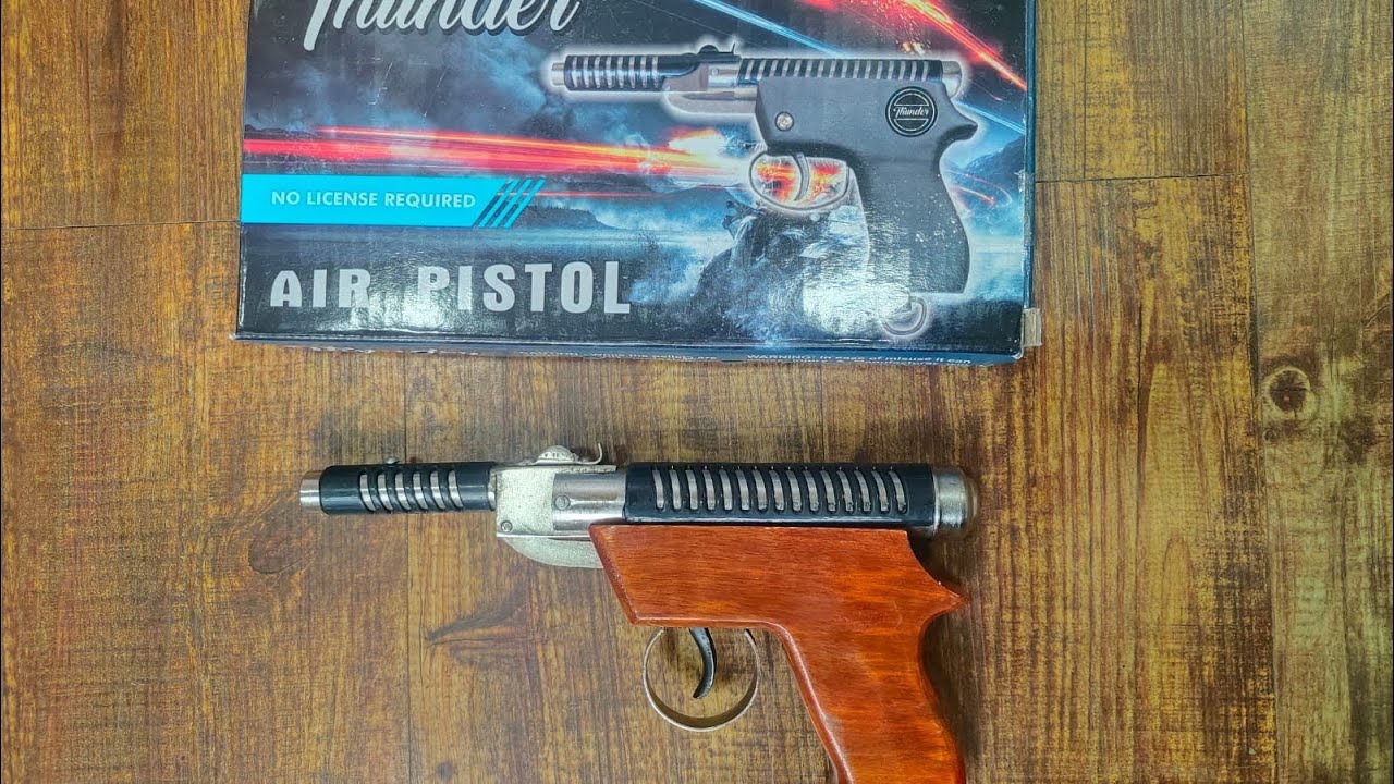 Batman 007 Wooden Single-Shot .177 Caliber / 4.5 Mm Indian Air Pistol