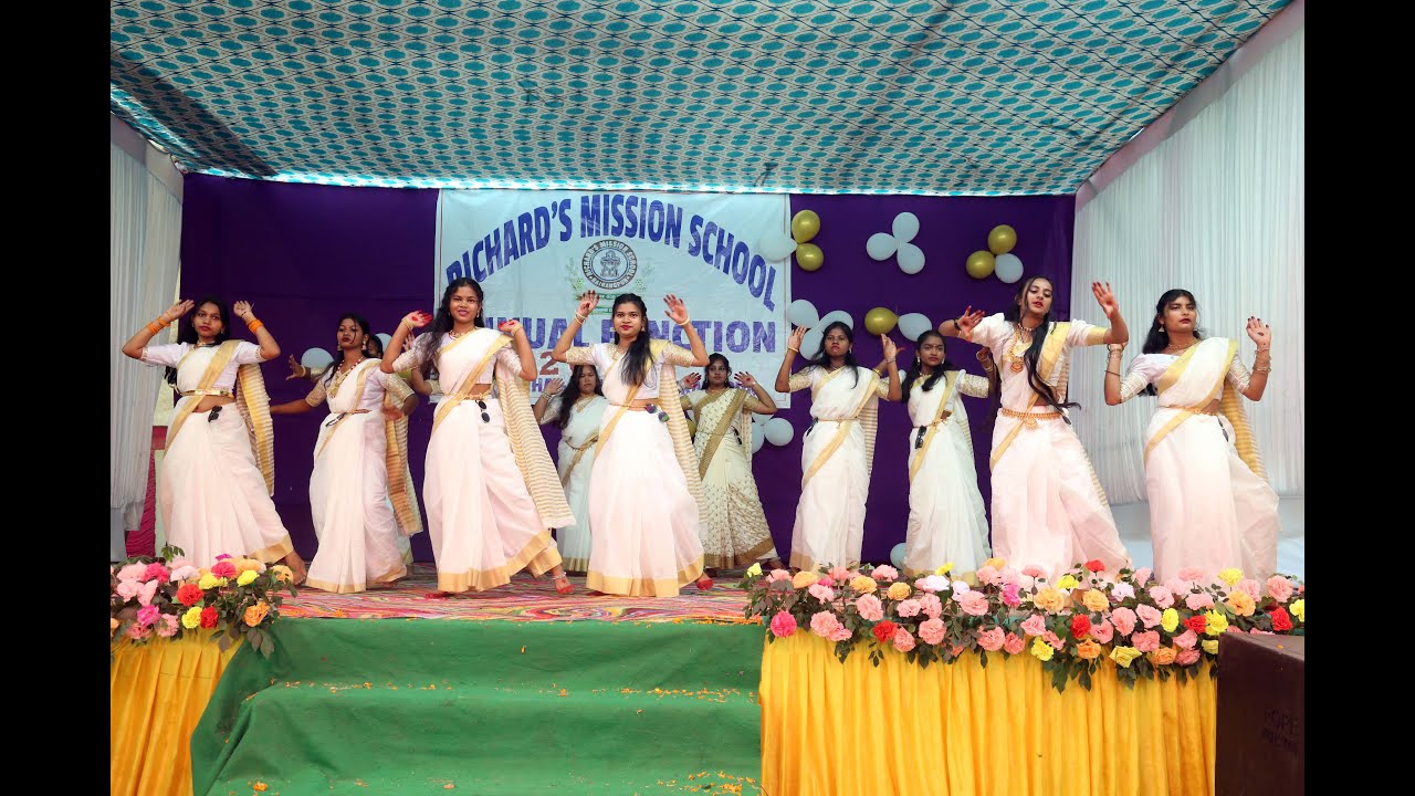 #STD-8,9 AND 10 GIRLS- #SOUTH INDIAN DANCE & ENDING PART #Richard Mission School (RMS)