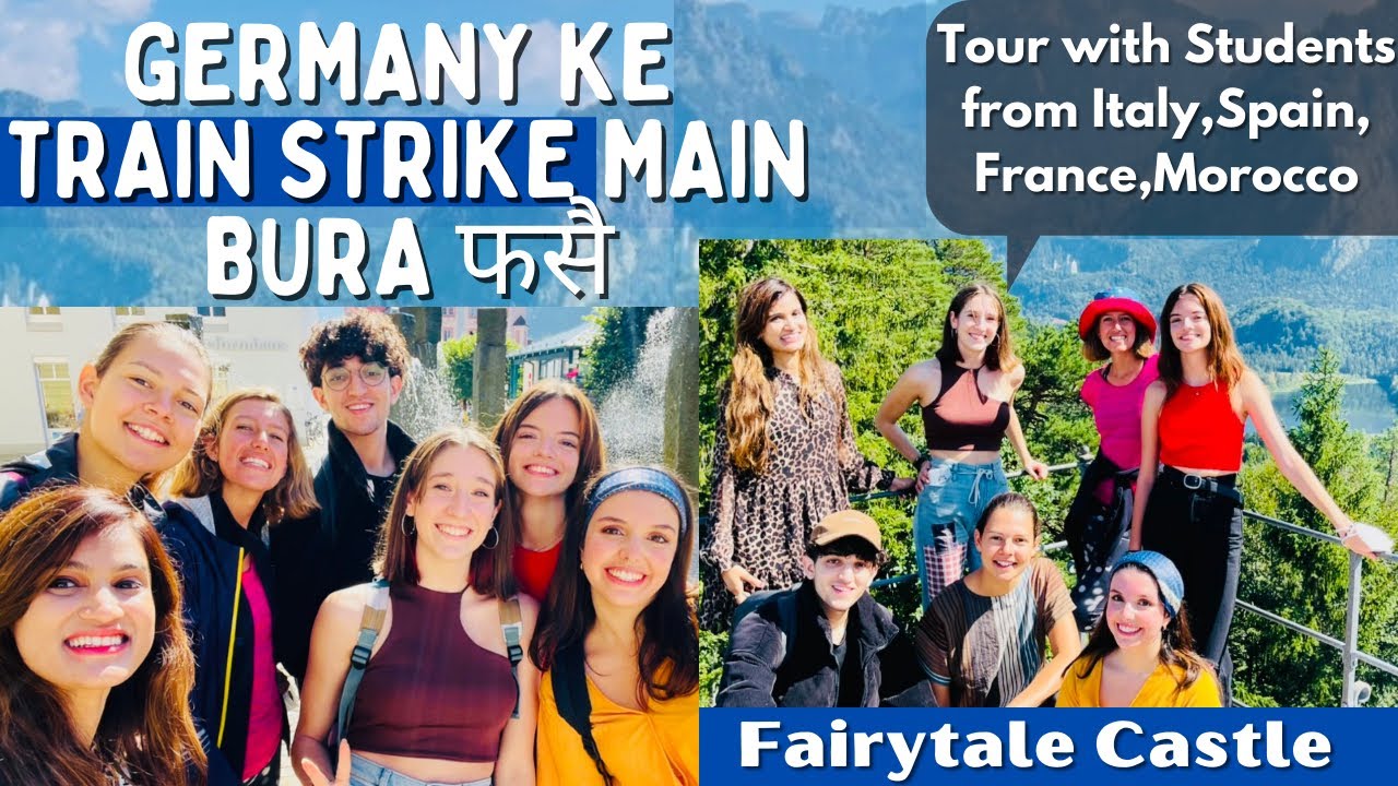 Train Strike Germany|Visiting Fairy Tale Castle Neueschwanstein|Füssen|Europe Travel Vlog