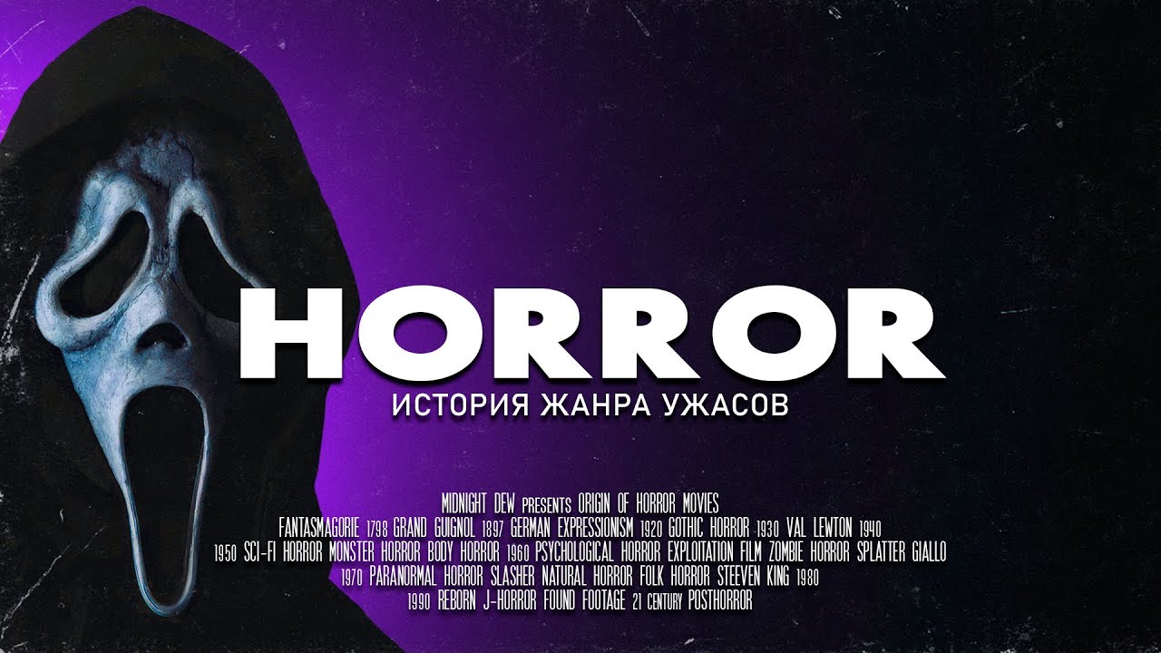 Хоррор фильмы - История жанра ужасов