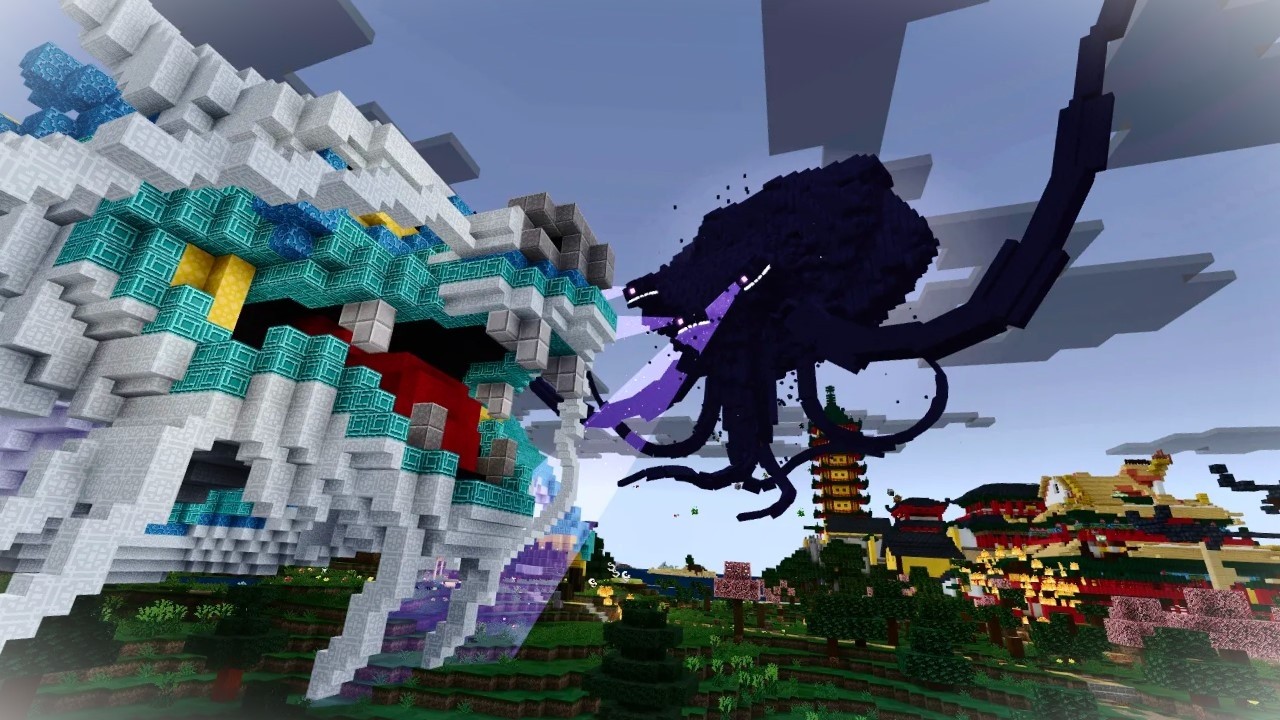 Wither Storm in Chinese Mythology! || Minecraft: Bedrock Edition ||