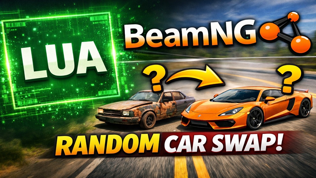 Учебное пособие по BeamNG LUA — Триггер, который СЛУЧАЙНО меняет ваш автомобиль! (Простая настройка)