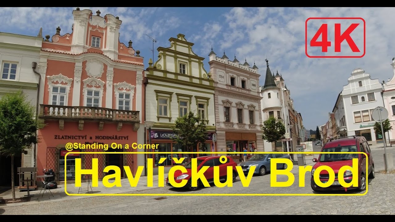VIRTUAL WALK: Historic centre of Havlickuv Brod #just #walk #czech #czechia #4k #bohemia