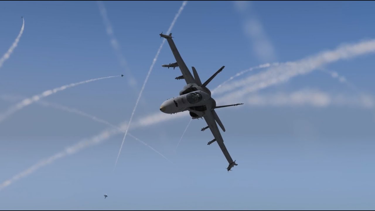 【DCS:World】 64機で 艦載機 VS 空軍機 させてみた【デジタルブンドド】