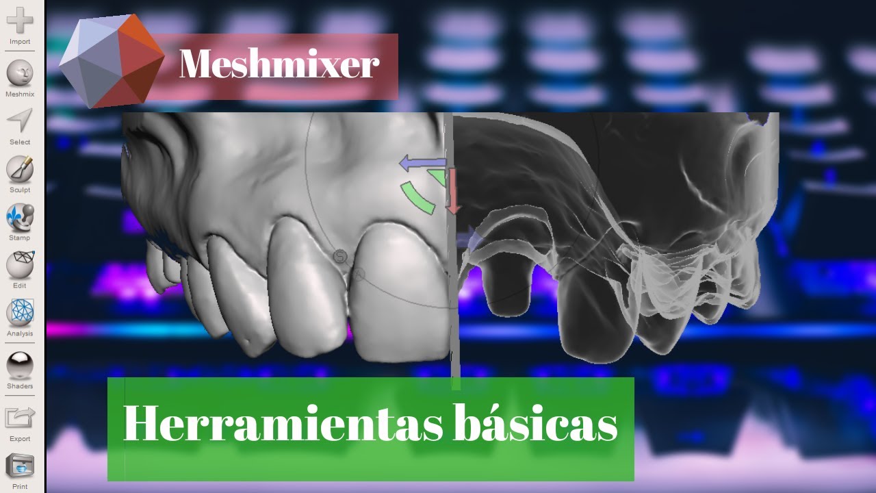 Curso gratis 💥Meshmixer💥 Parte 2 herramientas básicas!  (odontologia digital) #MAAGdigitaldesign
