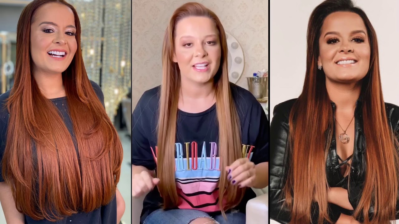 Cantora Maiara  usa Mega Hair