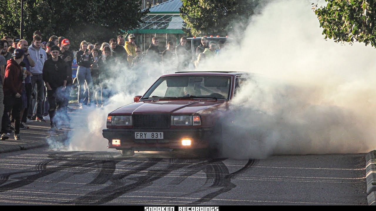 VOLVO 740 M50 TURBO BURNOUT