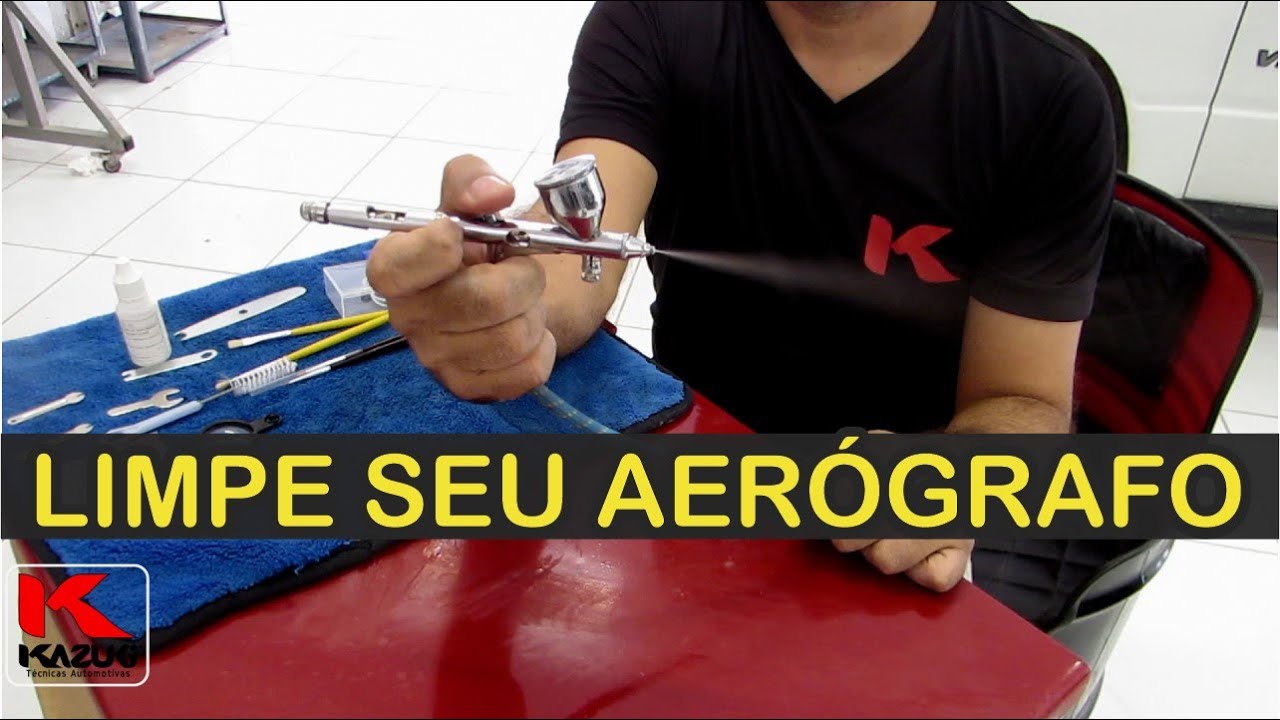 Como fazer limpeza do Aerógrafo para Micro Pintura - Passo a Passo