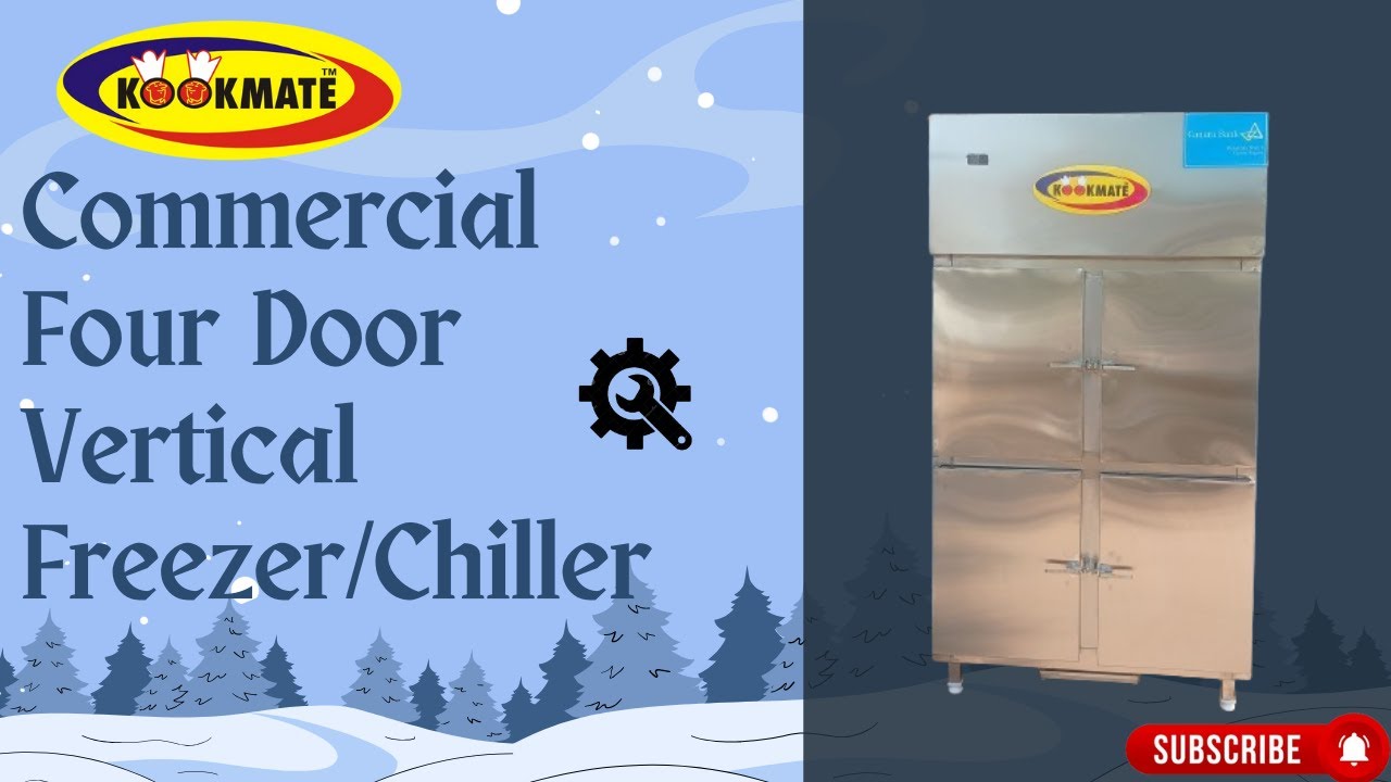 Commercial Four Door Vertical Freezer/Chiller Manufacturers|Restaurant Stainless Steel Refrigeration