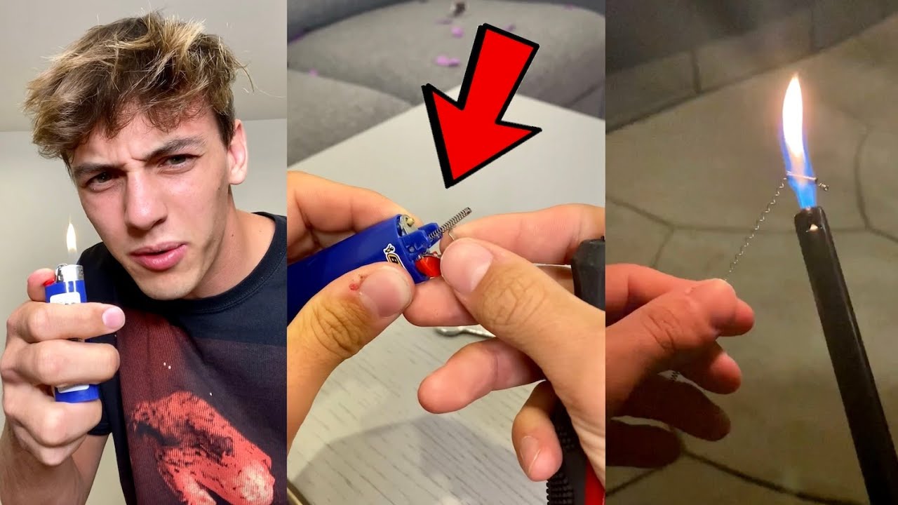 EASY DIY LIGHTER HACK!! 😳 - #Shorts