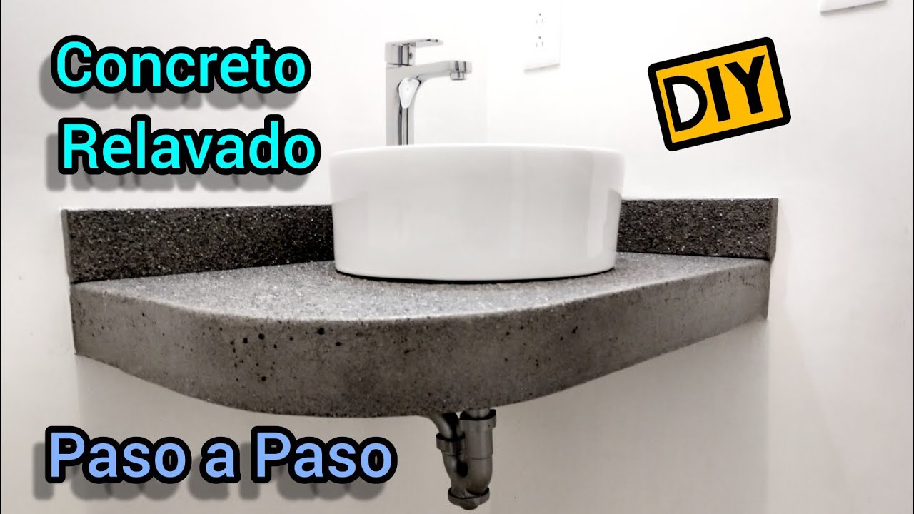Cómo Hacer una Base de Concreto para Lavabo de Sobreponer (Paso a Paso)