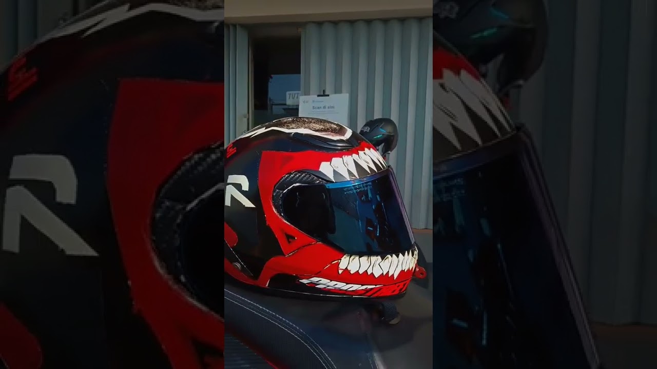 MODIFIKASI HELM YAMAHA FULL FACE VISOR IRIDIUM BLUE #modifikasi #helm #shorts