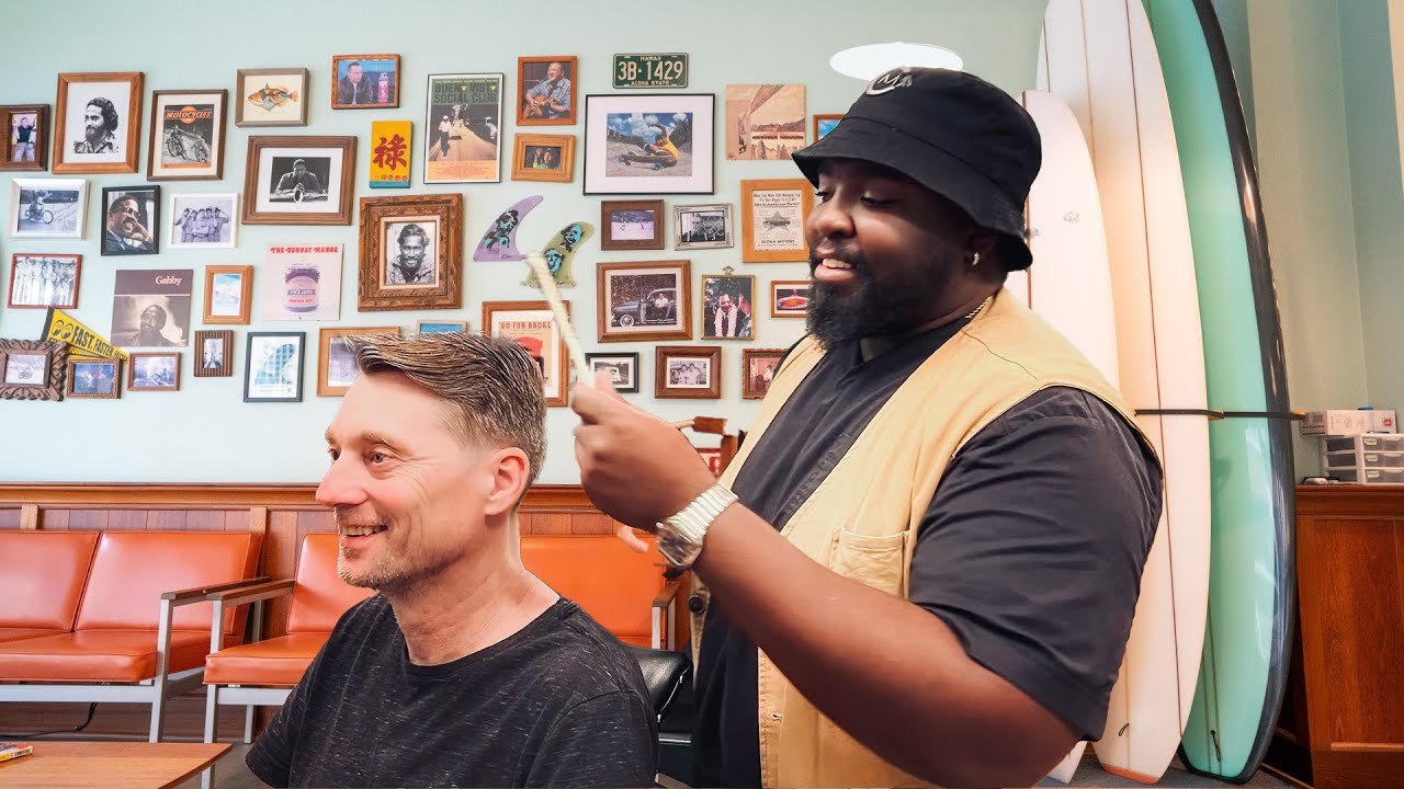 💈 Relaxing Laid Back Classic Haircut In Historic Honolulu Neighborhood | Golden Hawaii Barbershop