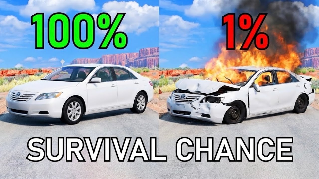 Realistic Survival Chance Crash Testing Ep.57 | BeamNG.drive