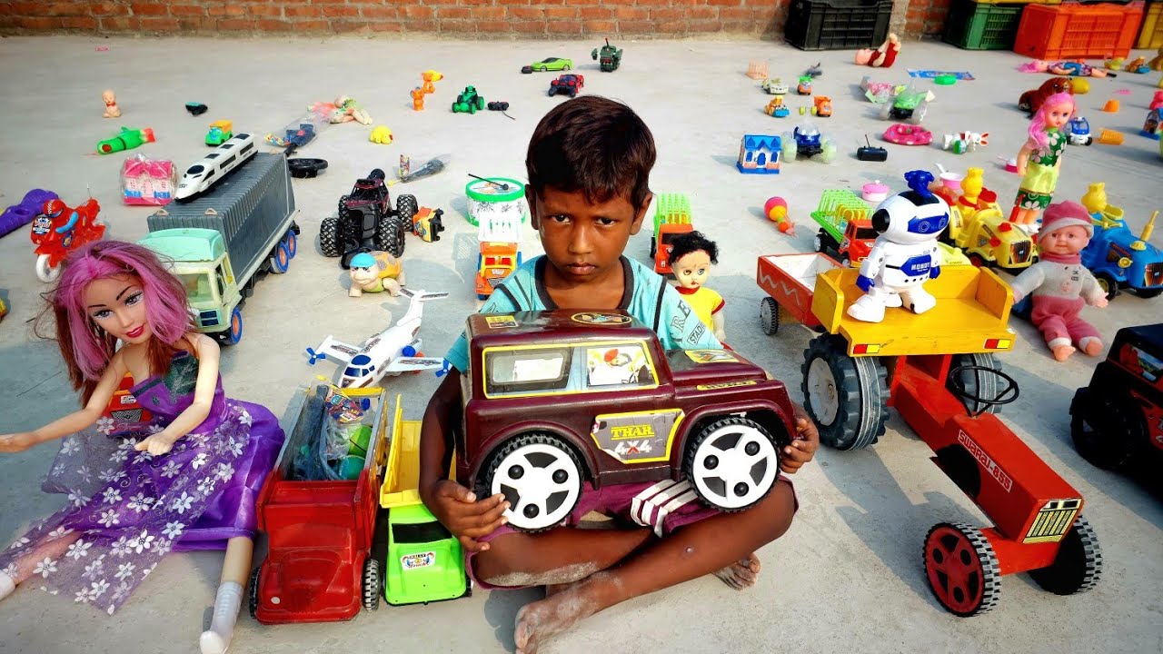 आकाश ने बनाया पप्पू के लिए सबसे अच्छा घर 🏠  Tractor 🚜 Car 🚗 elephant 🐘 helicopter 🚁 bus 🚌 Barbie !!