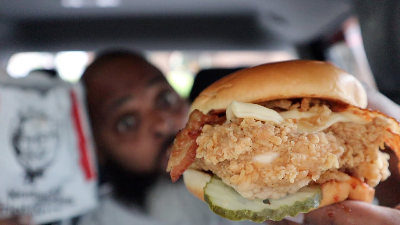 KFC Ultimate BBQ Fried Chicken Sandwich Review!
