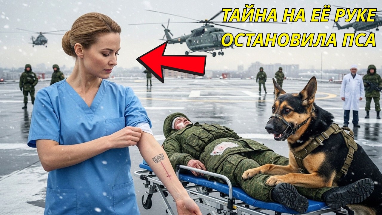 Пёс не подпускал никого к раненому, пока новая медсестра не показала татуировку