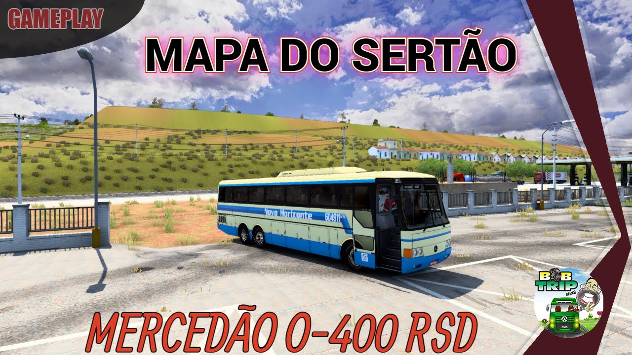 &diams;️&diams;️ETS2 147 MAPA DO SERTAO ONIBUS MONOBLOCO O 400 RSD DOWNLOAD