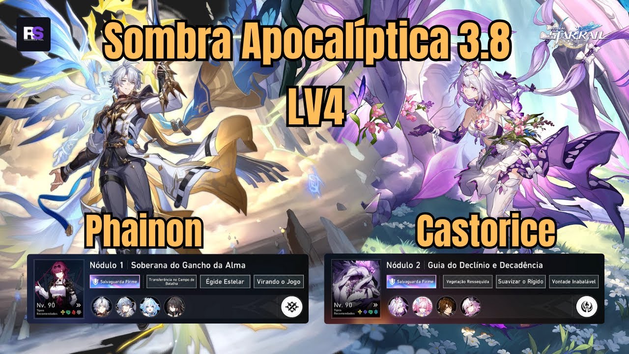 Phainon E0S0 / Castorice E0S1 | 4 Stage🔥Sombra Apocalíptica 3⭐ | Honka: Star Rail 3.8