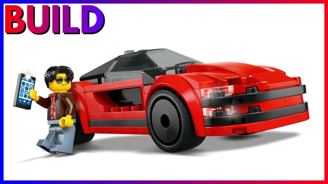 Lego 60448 Red Sports Car Build