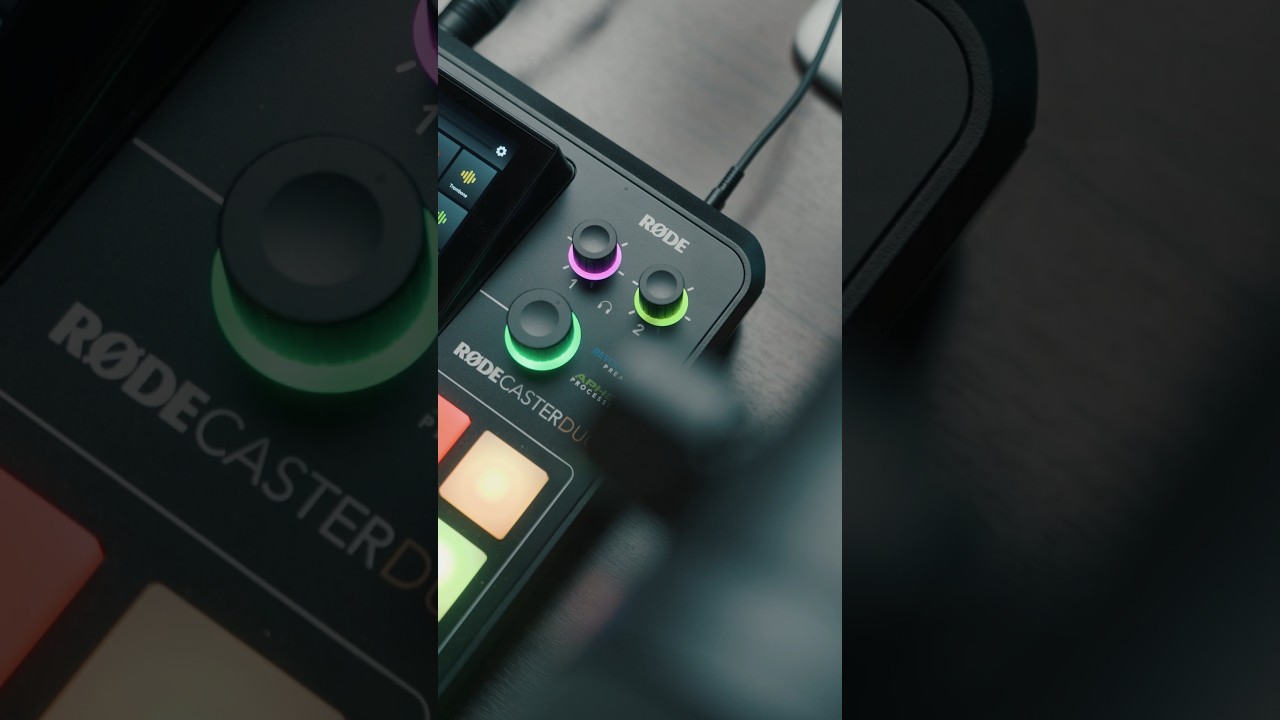 SETTING UP A PODCAST STATION USING THE NEW RODECASTER DUO & PODMIC USB #SHORTS