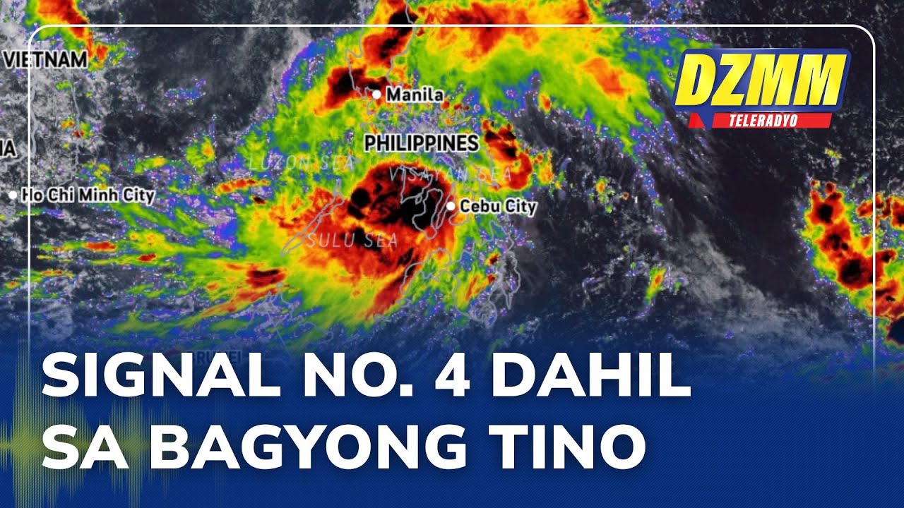 Signal no. 4 still up in few areas as typhoon Tino weakens: PAGASA | (04 November 2025)