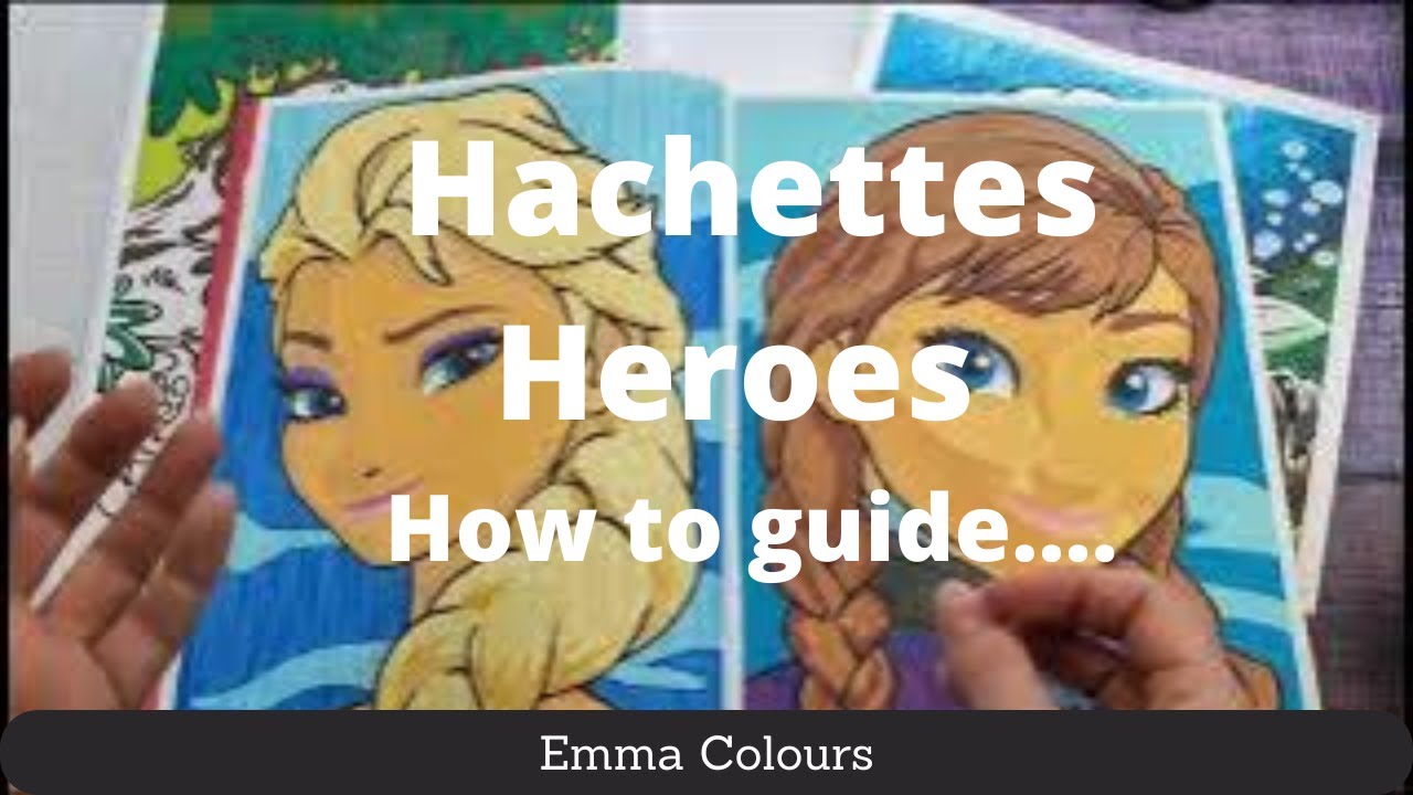 Hachette Heroes Disney color by number How to guide - tips and tricks for adult coloring