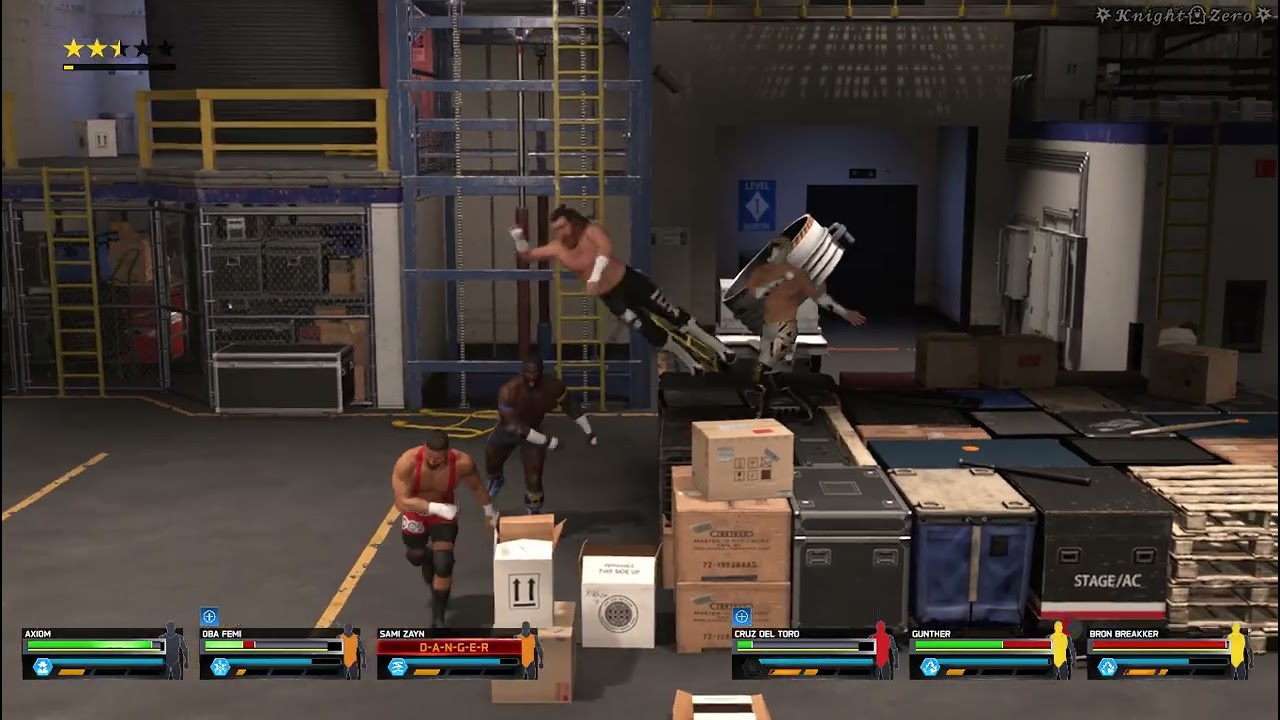 backstage brawl 6 man - WWE2K25