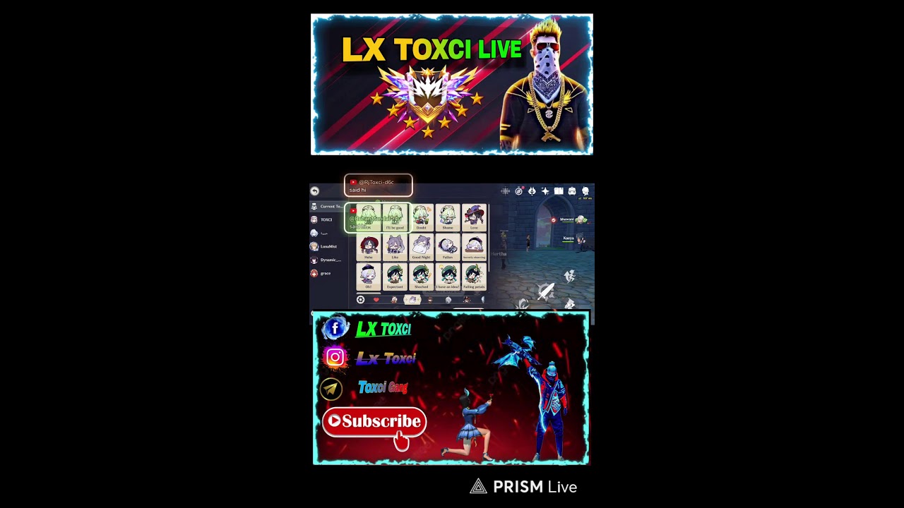 Live streaming of LX TOXCI