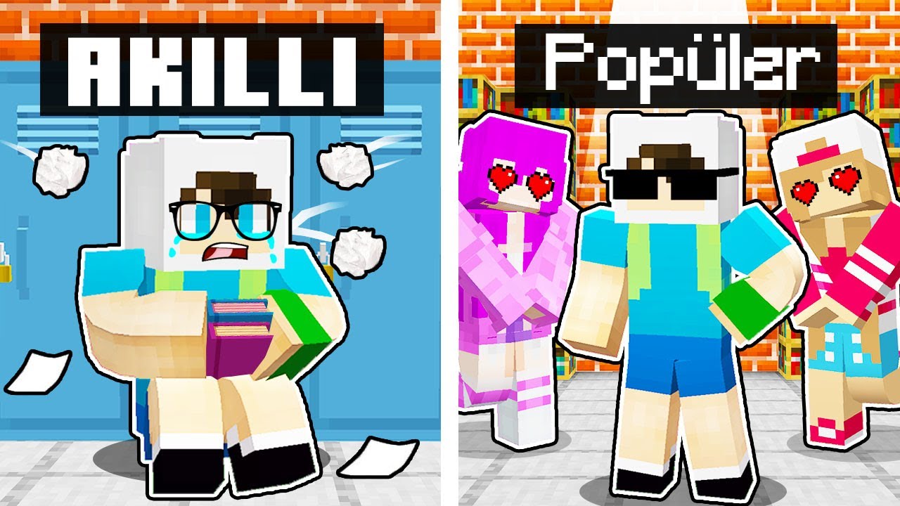 AKILLI VS POPÜLER ENES ARSLAN - ⚠️ Minecraft