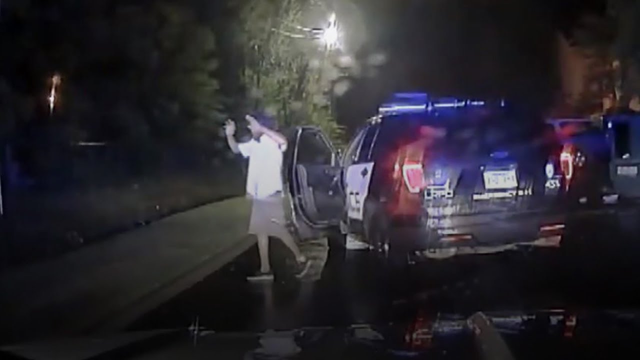 Dashcam footage of police chasing stolen LRPD patrol vehicle