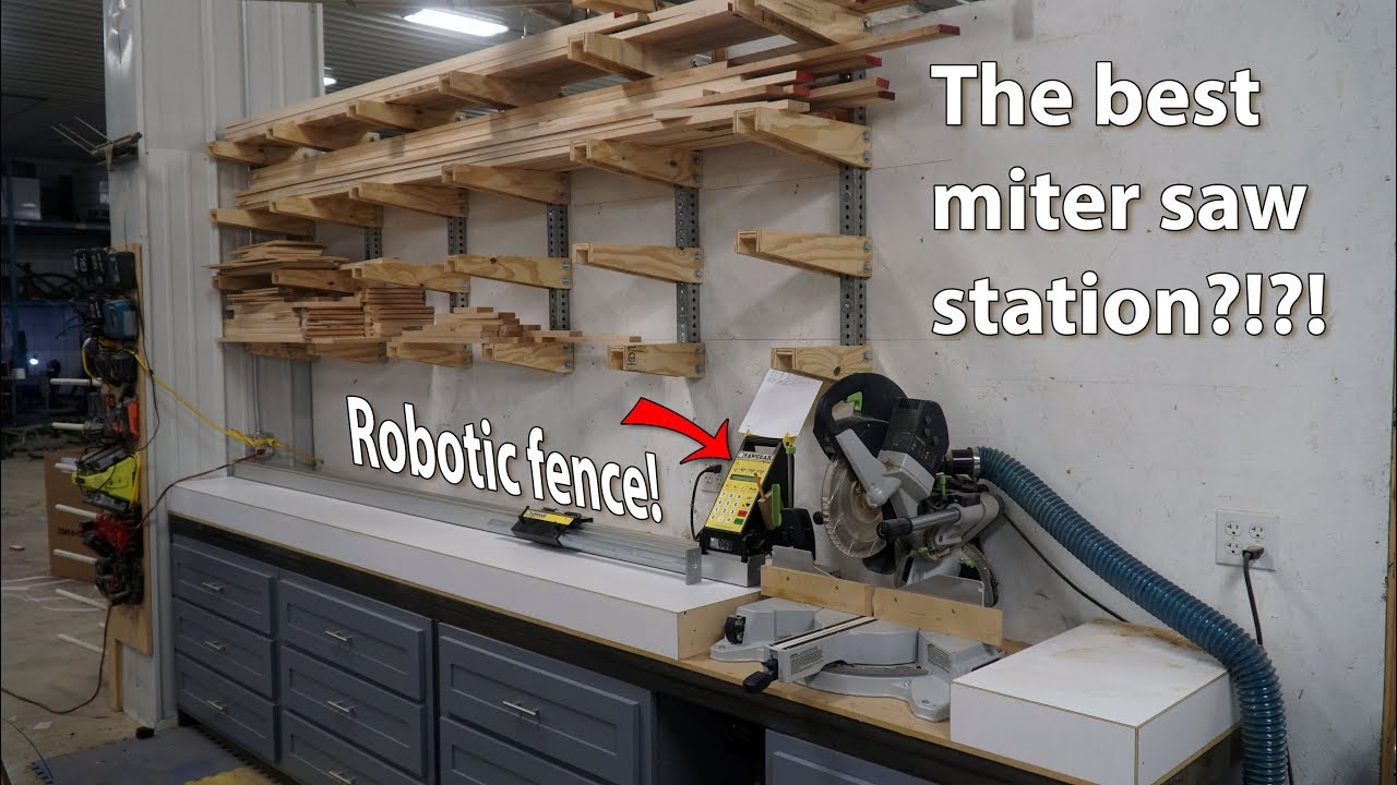 A must see miter saw station! Robotic fence! | SawGear