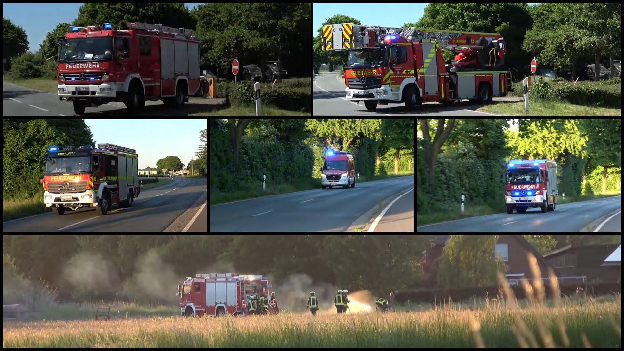[BMA & Vegetationsbrand🔥🚒] Einsatzfahrten FF Hamminkeln + ELW LZ Brünen zu zwei Feuermeldungen