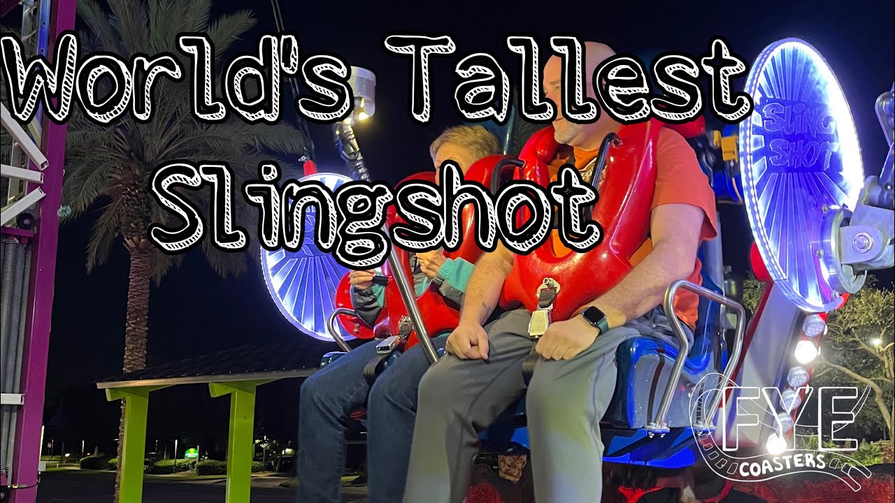 WORLDS TALLEST SLINGSHOT - ORLANDO SLINGSHOT AT ICON PARK SIDE BY SIDE POV