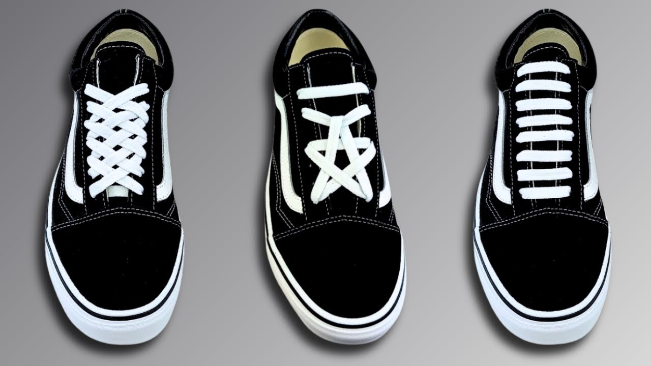 3 COOL WAYS TO LACE VANS OLD SKOOL (Vans Old Skools Lacing)