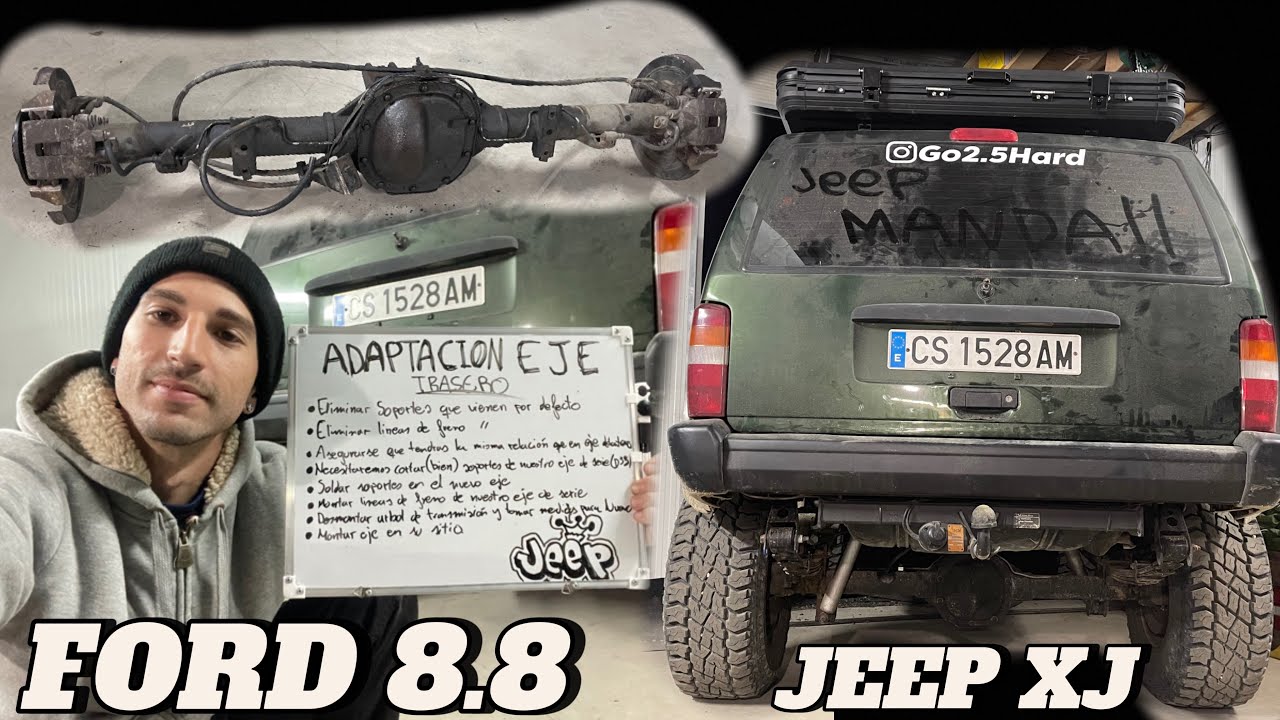 GUIA cómo adaptar FORD 8.8 en JEEP CHEROKEE XJ // FORD 8.8 INSTALL \\