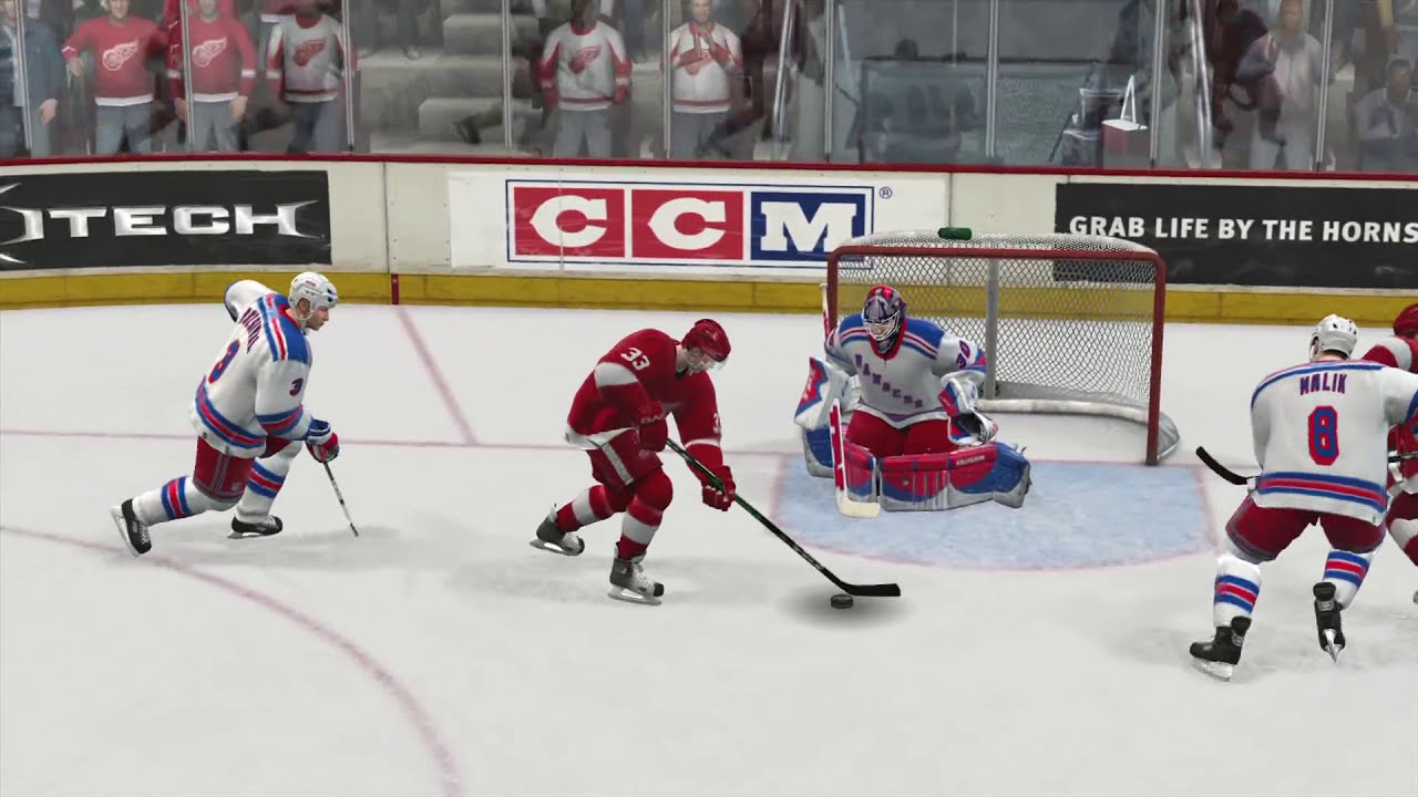 NHL 07 (X360) - Rangers vs Red Wings | Full Match [HD]