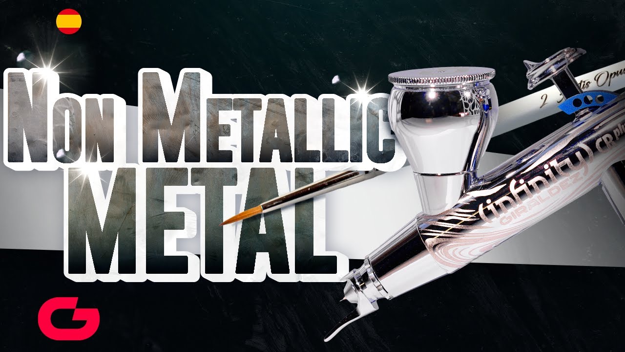 Como pintar un NON METALLIC METAL usando el PINCEL + AEROGRAFO