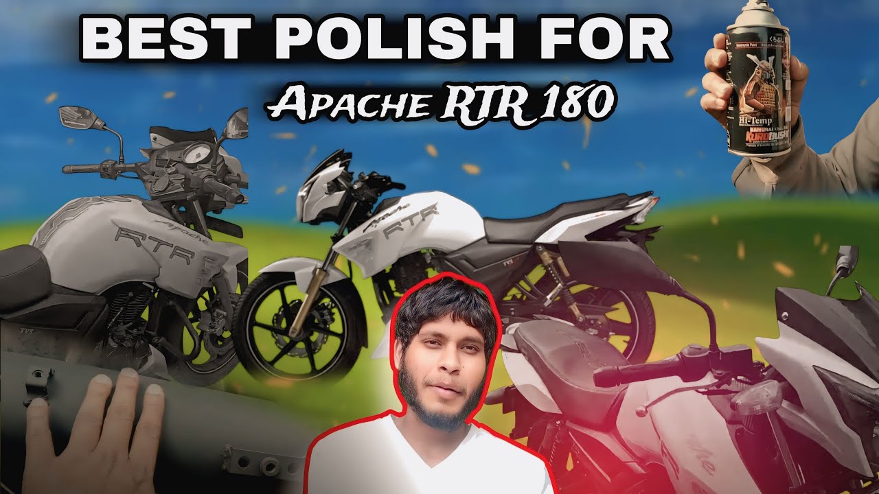 INSTANT GLOSS! THIS IS THE BEST BIKE POLISH FOR APACHE RTR 180 🔥😍 || MD Farhan Vlogs