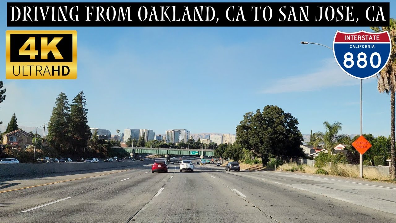 Driving From Oakland, CA To San Jose, CA | I-880 South On The Nimitz Freeway | 4K Scenic Drive