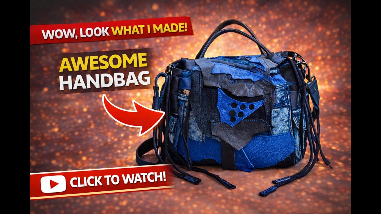 How To Make A Bag Shoulder With Zipper From Old Jeans | Upcycle Crafts | Sewing Bag #sewingtutorial