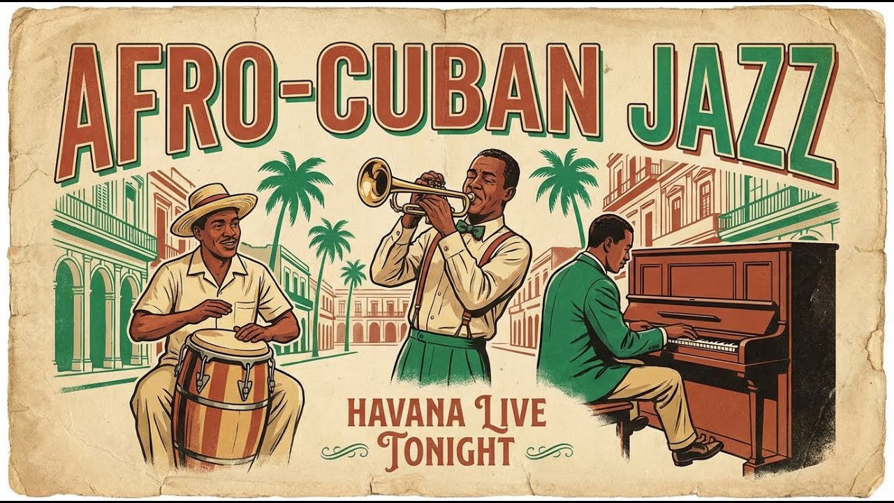 Caribbean Breeze ☕ Afro-Cuban Jazz for Work & Focus (NO ADS)