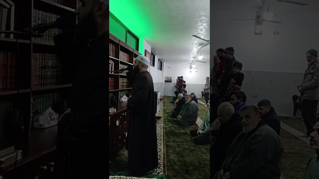 أذان العشاء من مسجد غزّة هاشم 🕌في ٢٠ رمضان ١٤٤٧ هجري 