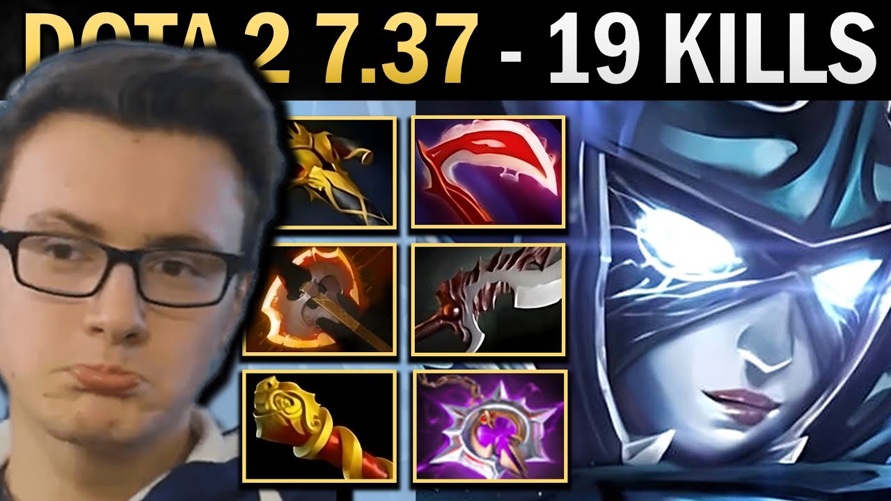 Phantom Assassin Gameplay Miracle with Abyssal and 19 Kills - Dota 2 7.37