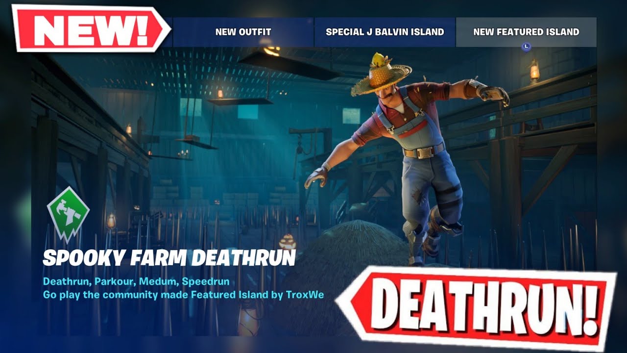 New Spooky Farm Deathrun Fortnite Featured New Island